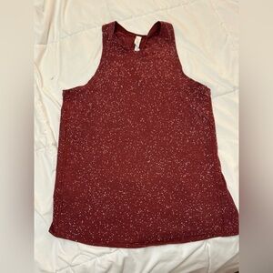 Lululemon, open back tank, size 4, worn once, maroon